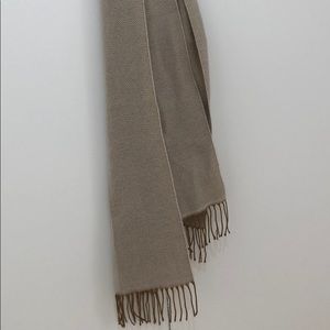 Gold and cream scarf